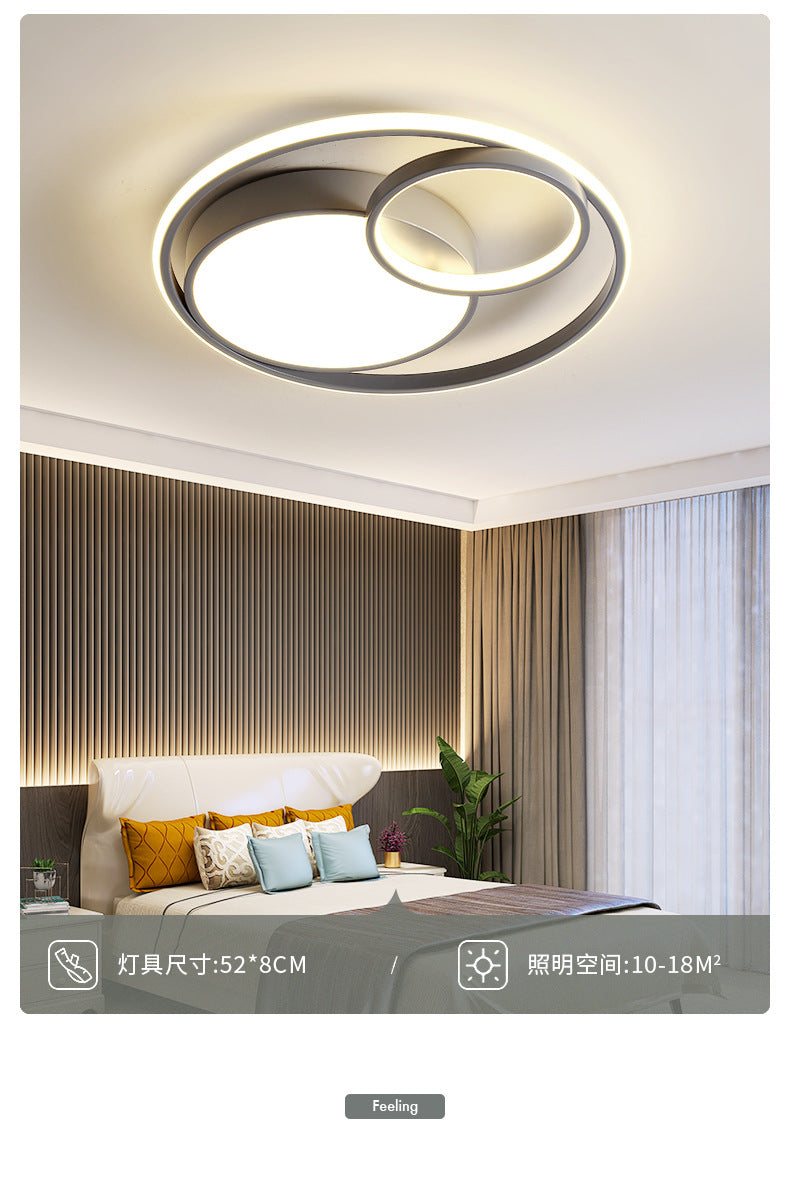 Wholesale New Bedroom Lamp Dining Room Lamp Living Room Lamp Simple Modern Cozy Master Bedroom Round Nordic Ceiling Light Fixture