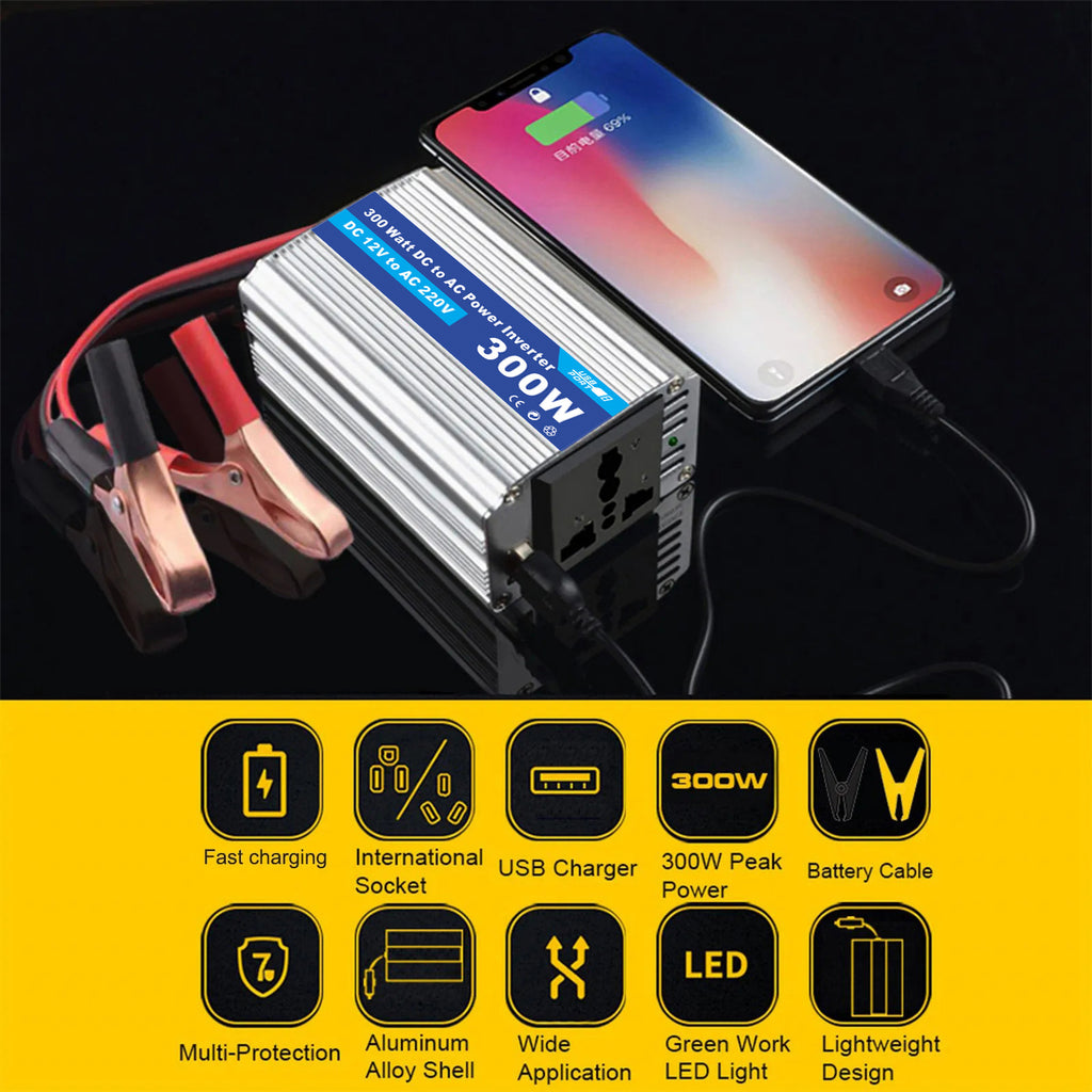 Car Converter Car Small Electrical Appliances Car Inverter150W Dc12V Transfer Communication220V Set Sail