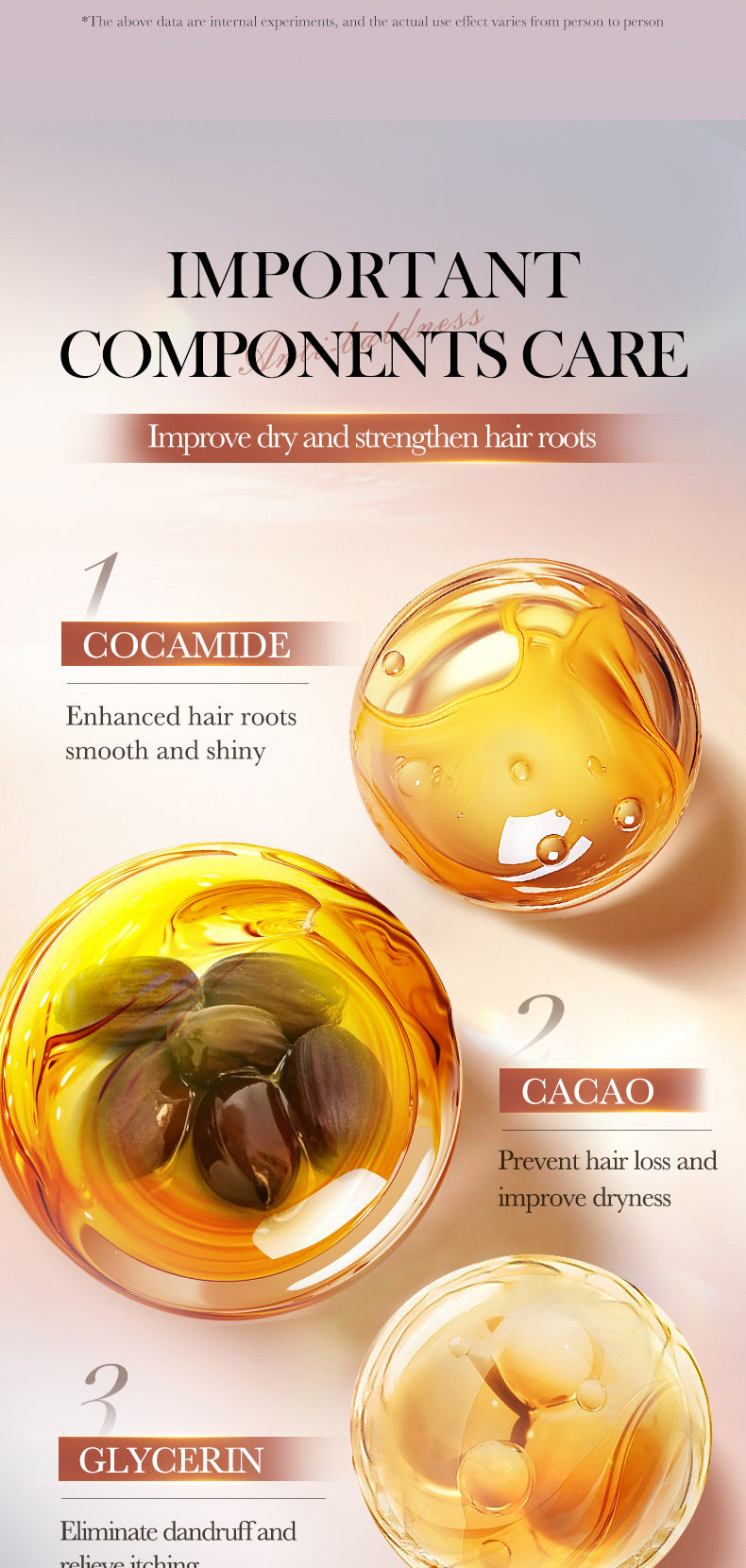 Full English Cocoa Oil Anti-Hair Loss Shampoo SADOER Clean and Smooth Shampoo  Wholesale