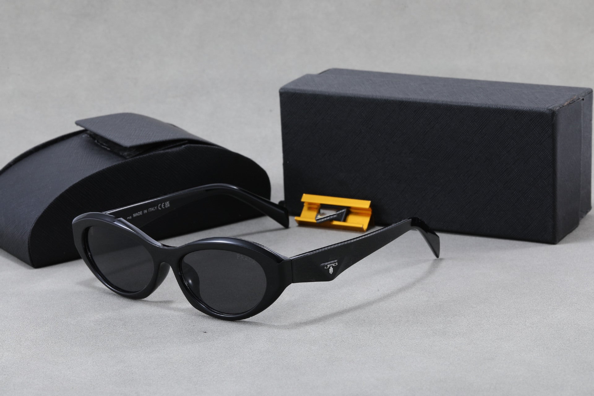 P Home25New26z Sunglasses Plate Men and Women Sunglasses High Sense Cat Eye retro Sunglasses UV Protection