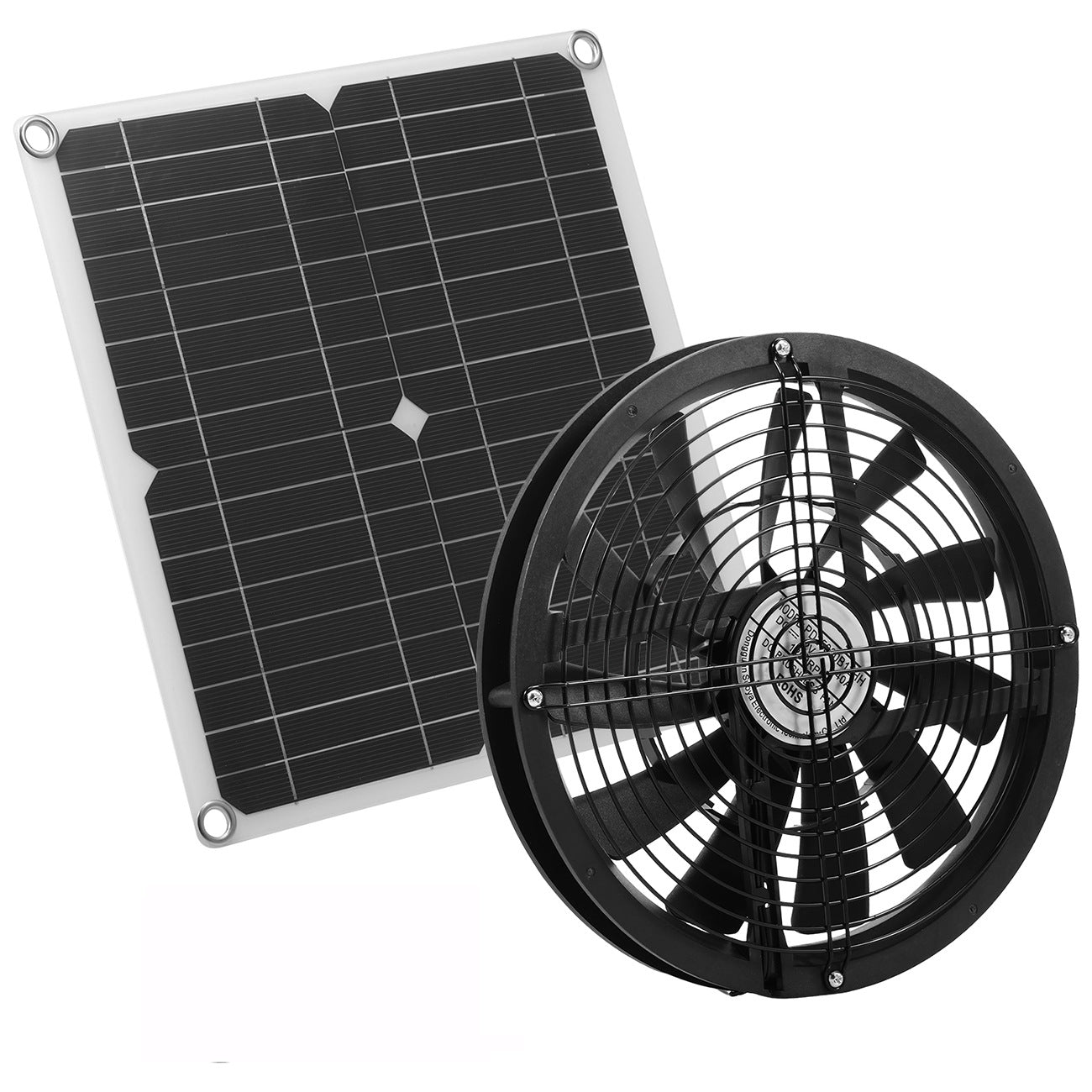 Factory Direct Solar Panel Kit Exhaust Fan Solar Photovoltaic Panel Suitable for Outdoor Chicken Coops Greenhouses Warehouses
