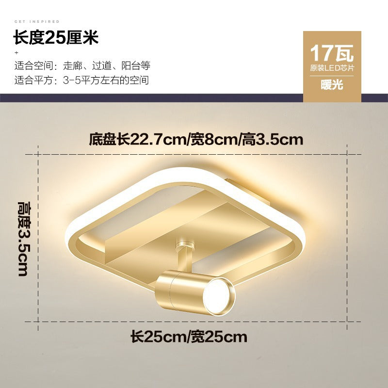 Aisle Light Corridor Light Luxury Balcony led Lamp Creative Background Wall Spotlight Simple Modern Cloakroom Ceiling Lamp