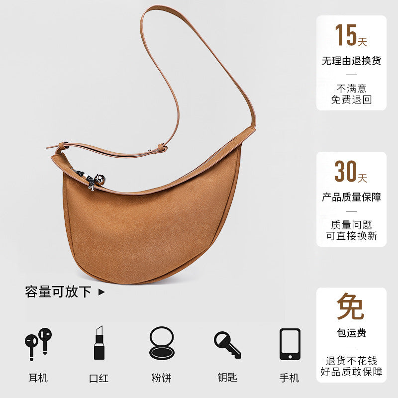 New Fashion Women's Dumpling Bag, Unique Design Casual Women's Chest Bag, Trendy Versatile Single Shoulder Crossbody Underarm Bag