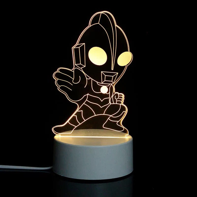 3D Night Light Acrylic Colorful Touch Remote Control Atmosphere Light Wholesale Dropshipping Creative Small Gift Factory