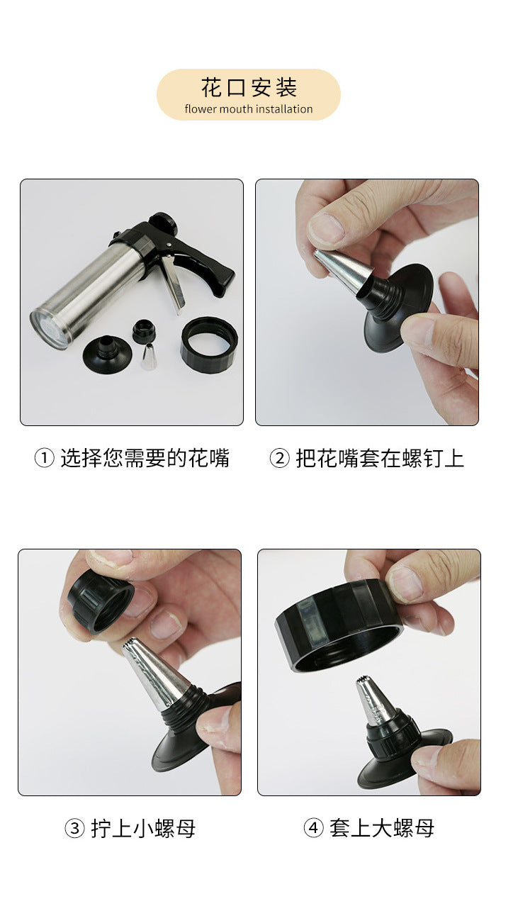 Factory Direct Supply Baking DIY Cake Decorating Tools Cream Piping Nozzles Cookie Decorating Set Melting Bean Squeezing Set