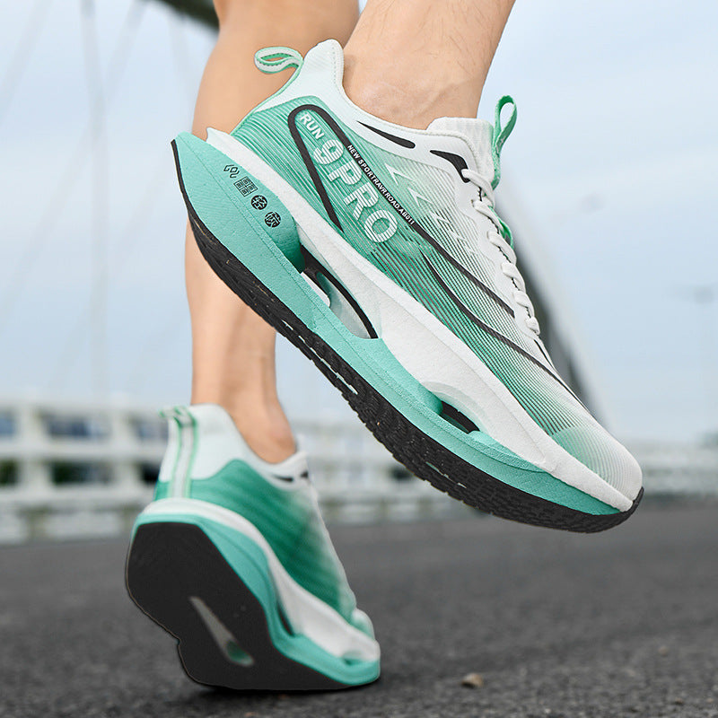 Summer Red Rabbit9PRO New Popcorn Carbon Plate Hollow Running Shoes Breathable Jacquard Comfortable Casual Sports Shoes