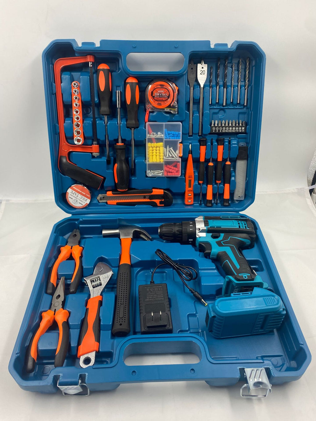 DW Hardware Tool Set Repair Tools Multi-Functional Electric Drill Impact Drill Electrician Complete Set