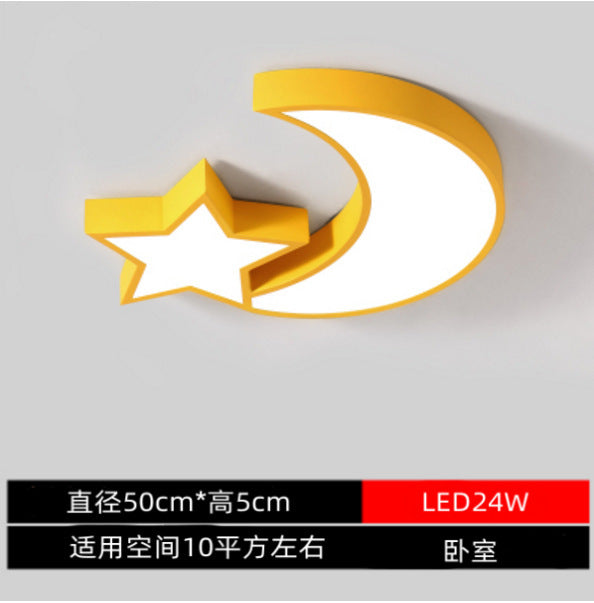 Macaron Children's Room Lighting Creative Boys and Girls Colorful Star Cloud Ceiling Light Kindergarten Bedroom Lamp