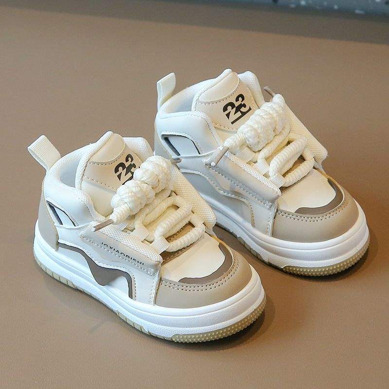 2025Spring Style Dad Shoes Children's Sports Shoes Boys' Casual Sneakers High-top Girls' Loafers Dopamine Kids' Shoes
