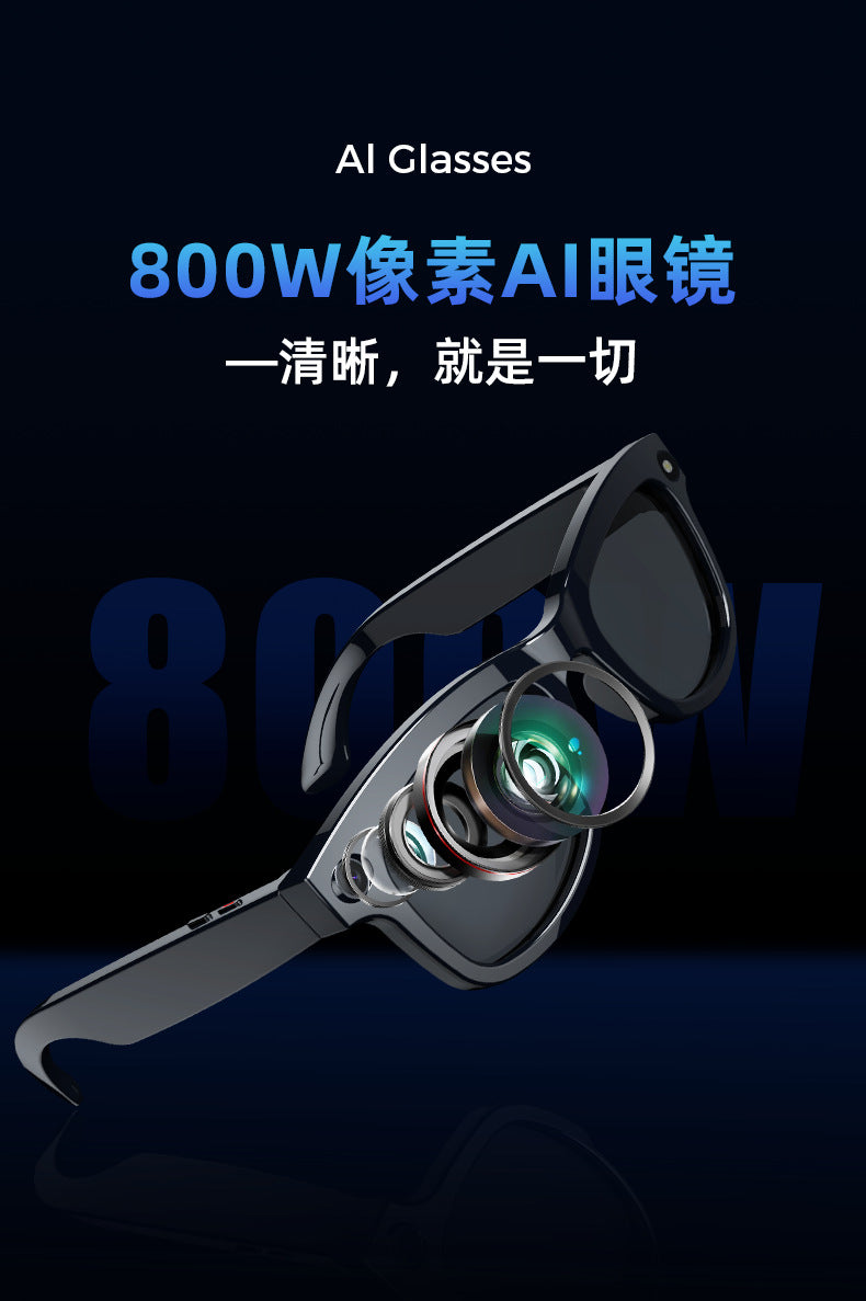 M01Smart Glasses800100 Megapixel Camera with Image Stabilization1200P Video Recording AI Simultaneous interpretation M01 Pro