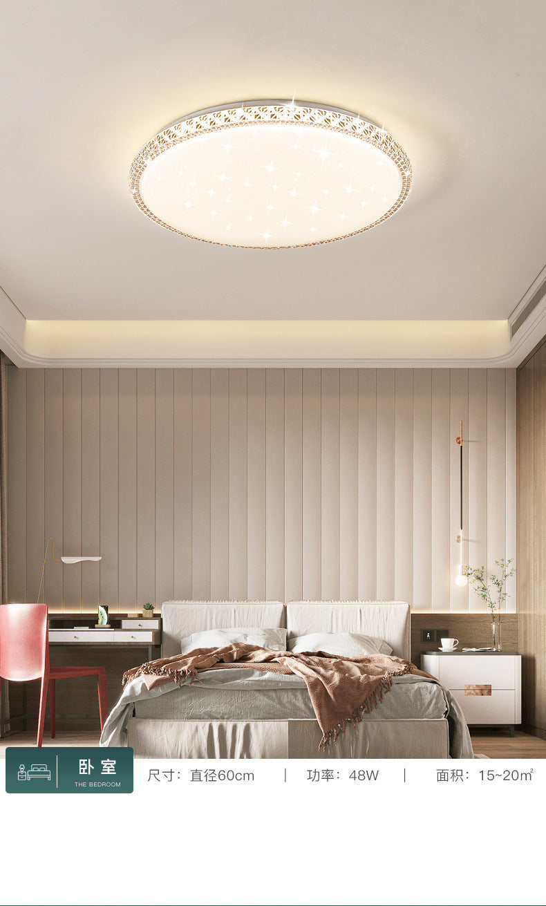 Imitation Crystal New Living Room Lamp LED Ceiling Lamp Master Bedroom Light Fixture Modern Simple Elegant Luxury Hall Main Light