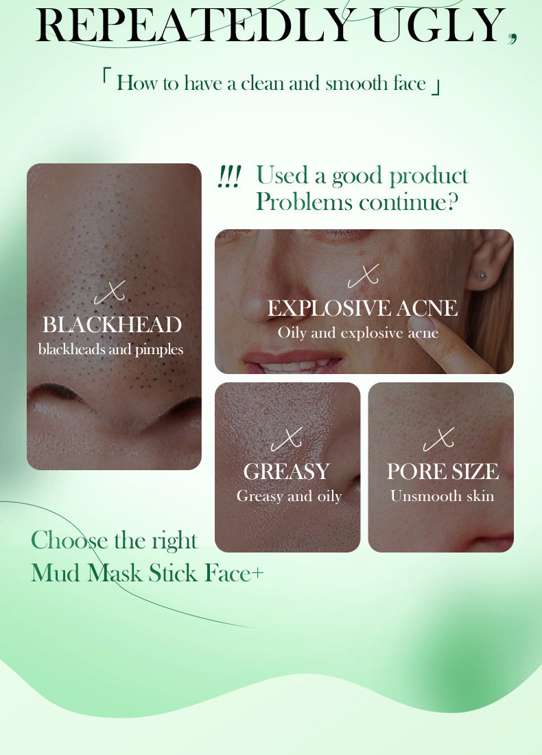 Full English Solid Face Mask40g SADOER Vitamin C Aloe Vera Mugwort Cleansing Mud Mask  Wholesale