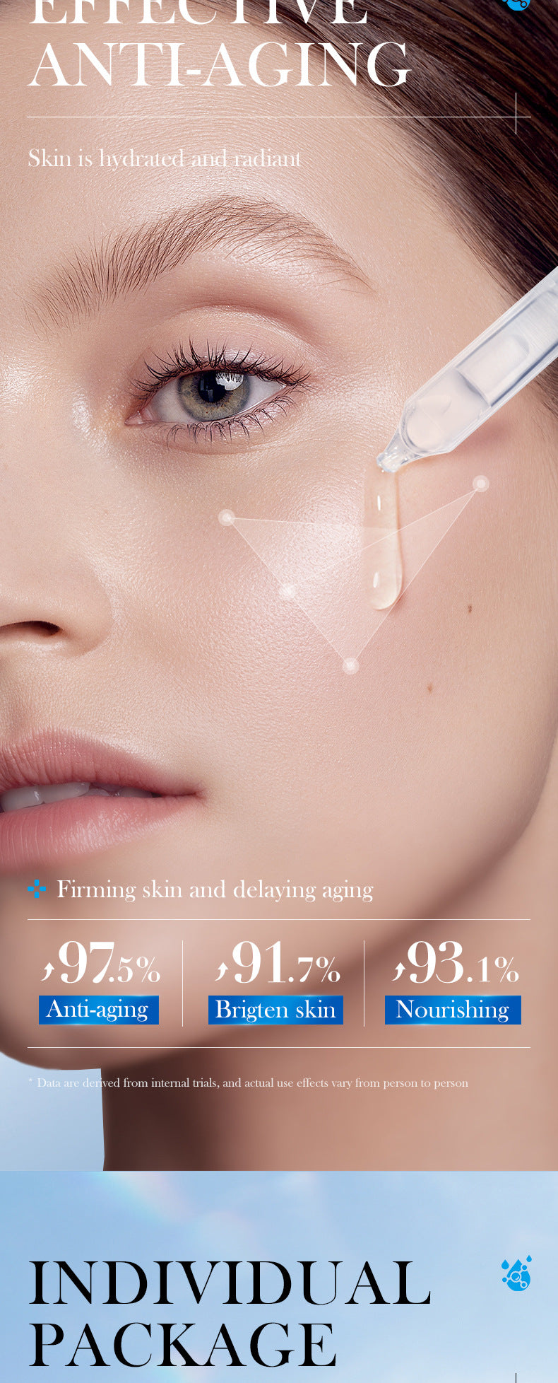 Full English Hyaluronic Acid Face Cream SADOER8D Anti-wrinkle Hydrating Nourishing Face Cream Moisturizing and Rejuvenating  Foreign Trade Wholesale