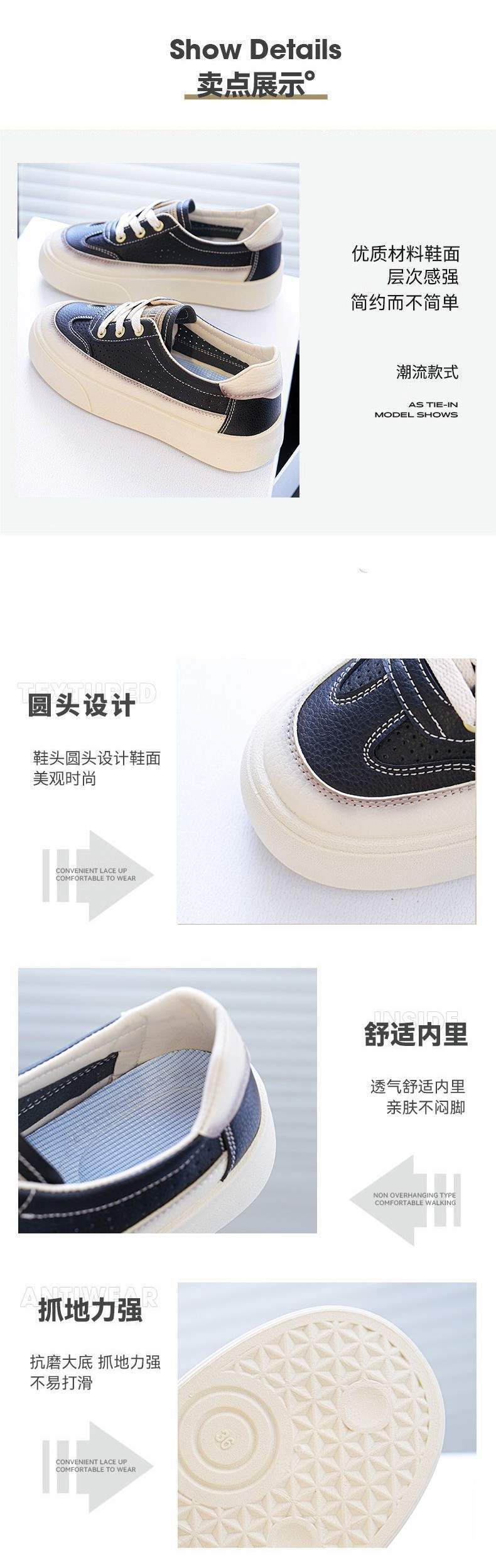 2025Spring and Summer New Hollow Breathable Lightweight White Shoes for Women Versatile Soft Sole Sports Thick Sole Casual Sneakers