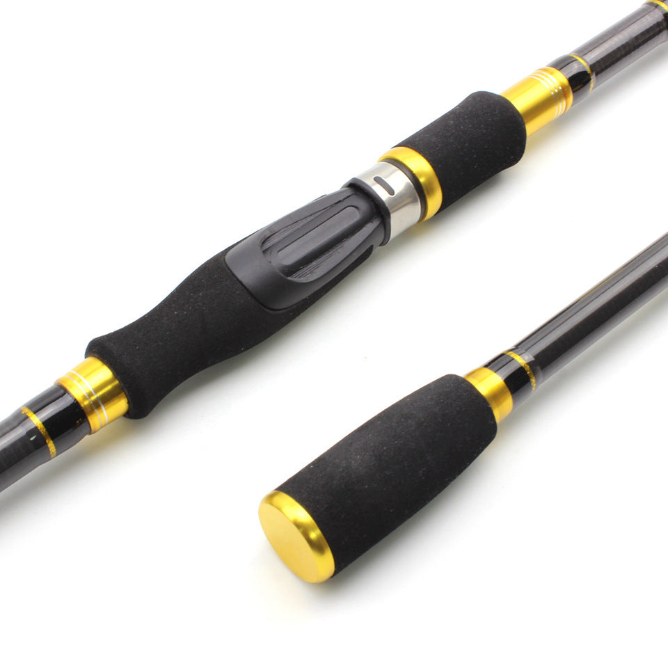 Retractable Lure Rod Carbon Fiber Fishing Rod Ultra-light Ultra-short Comfortable Handle European and American Popular Fishing Rod
