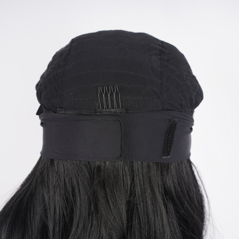 European and American Caucasian Wig Cap Medium Length Curly Hair Afro Hairband Manufacturer Wholesale wigs Slightly Curled European and American Style