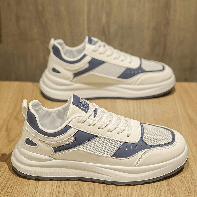 Men's Shoes2025New Summer Breathable Single Mesh Sneakers Men's Sports Casual Shoes Student Simple White Shoes Men's Style