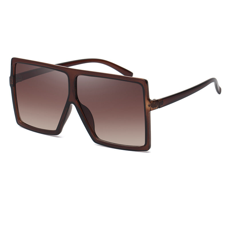 Large Frame UV Protection Sunglasses17059European and American Fashion Internet Celebrity Sunglasses for Women Trendy sunglasses