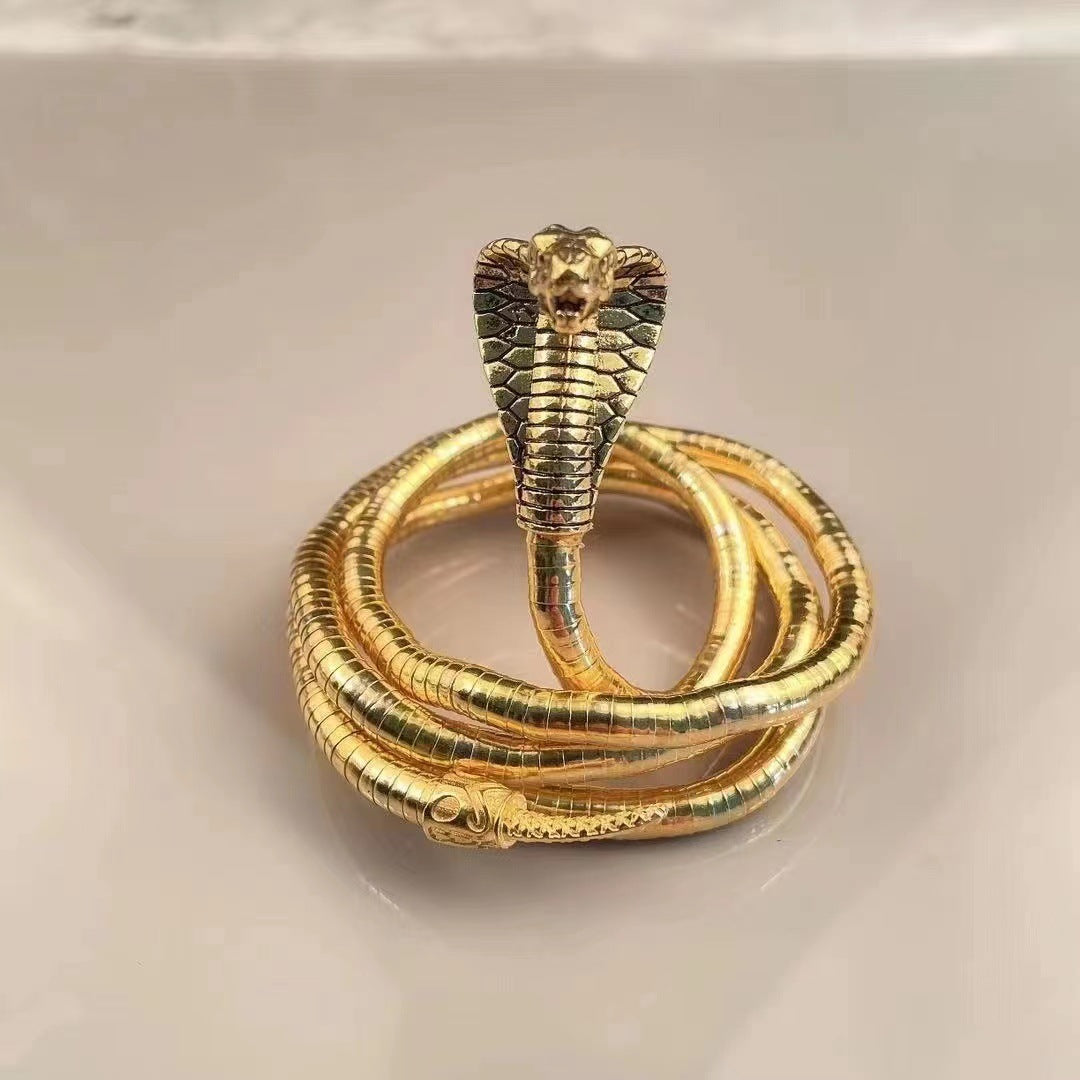 New Women's Snake Bone Chain Casual Style Choker Snake Year Necklace Minimalist Style High-end Snake Shape Necklace