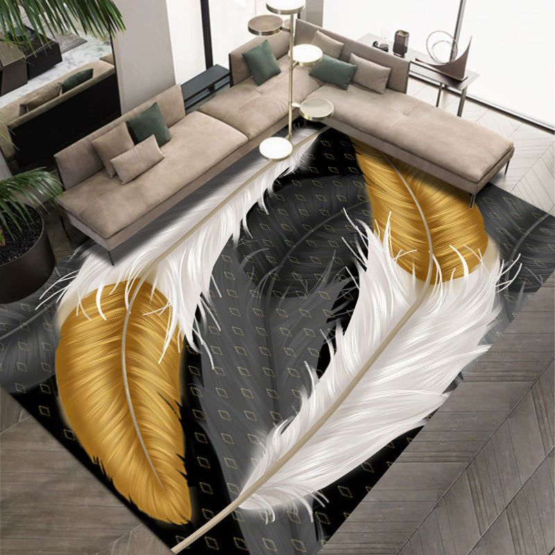 Light Luxury Crystal Velvet Carpet Wear-Resistant and Dirt-Resistant Living Room Sofa Coffee Table Carpet Cooling and Silent Home Non-Slip Bedroom Carpet