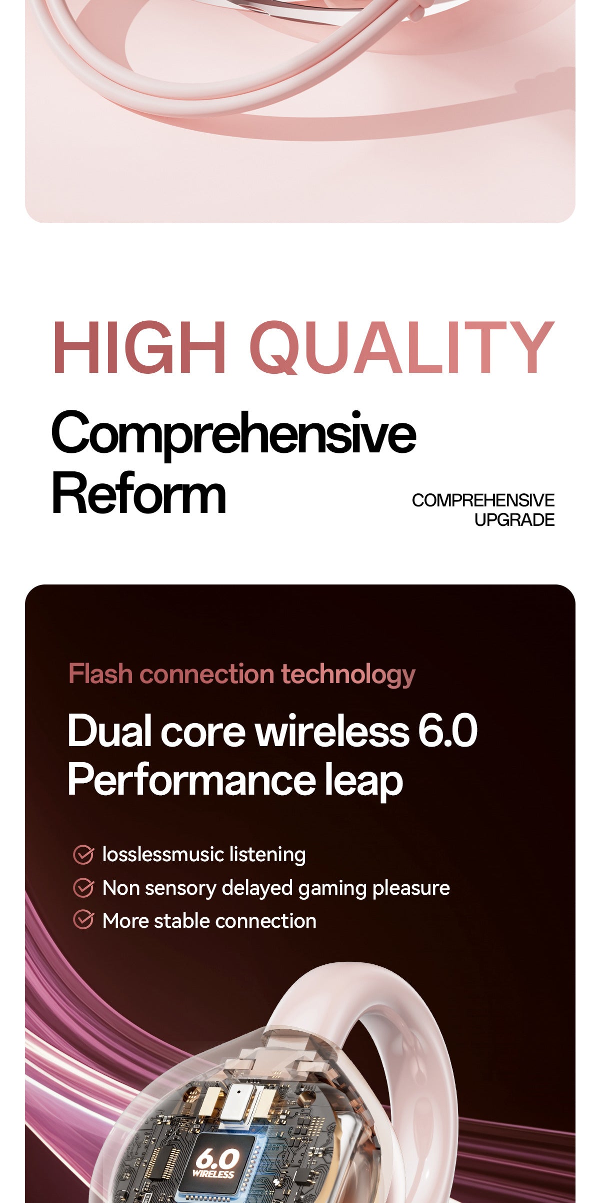 New E-commerce Model M106Simple Heart Long Battery Life High Appearance Mini Bag Style Wireless Bluetooth Earphones