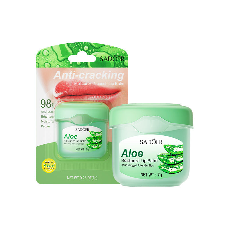 Full English Lip Balm SADOER Honey Hydrating Avocado Anti-Dry Crack Peach Lip Mask  Wholesale