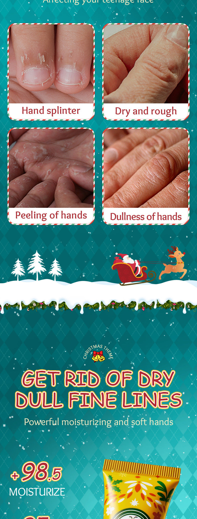 Honey Tender Hand Cream30g SADOER Skin Rejuvenation Hand Cream for Autumn and Winter Cross-Border Wholesale