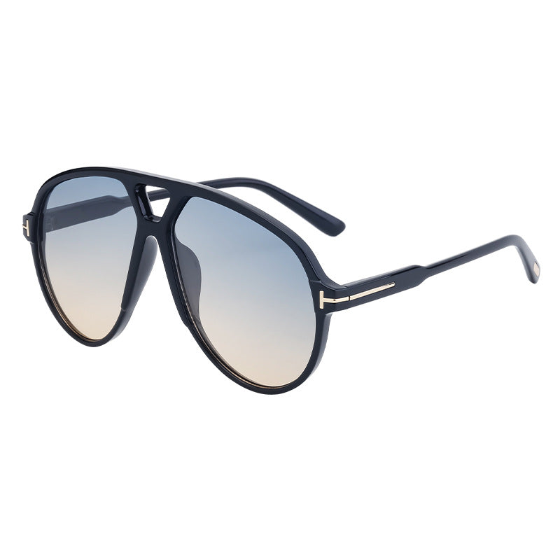 European and American Fashion Large Frame Sunglasses Sun Protection Sunglasses Men's Trendy Toad Glasses High-end Glasses sunglasses