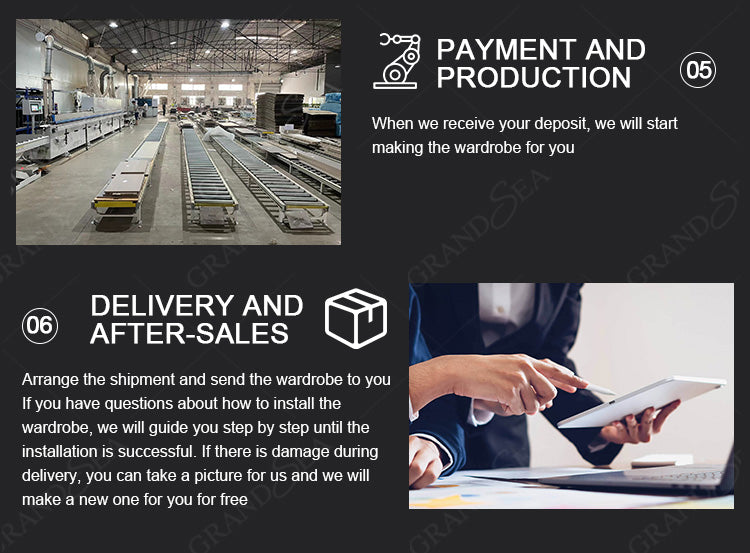 Best Selling in 2024 Luxury Bedroom Wall Wardrobe Design Custom Glass Door Wardrobe Bedrooms Walk in Closet