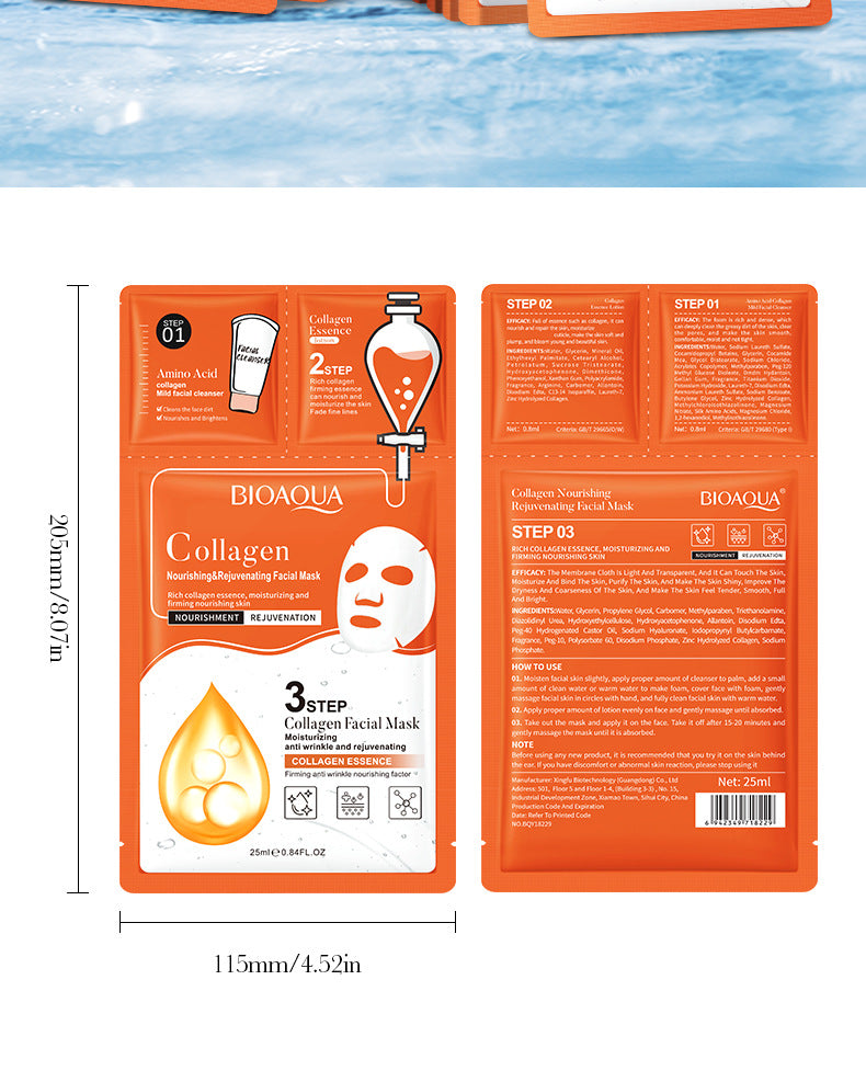 Full English Trilogy Face Mask BIOAOUA Cleansing Facial Cleanser Hydrating Essence  Wholesale