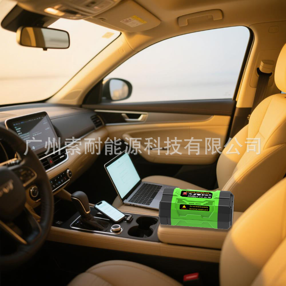 Brazilian Socket Car Inverter200W300W600W12V Turn110V/220V Double Socket USB/Type-C