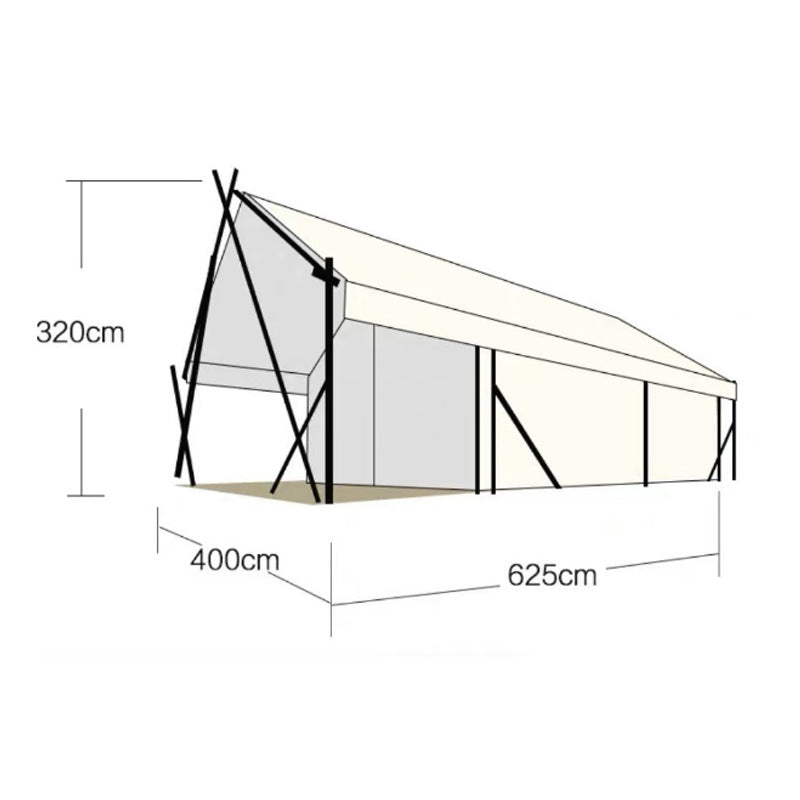 Outdoor Luxury Tent Style Nomadic Tent Hotel High-End Homestay Tent Camping Family Gathering Luxury Hotel Tent