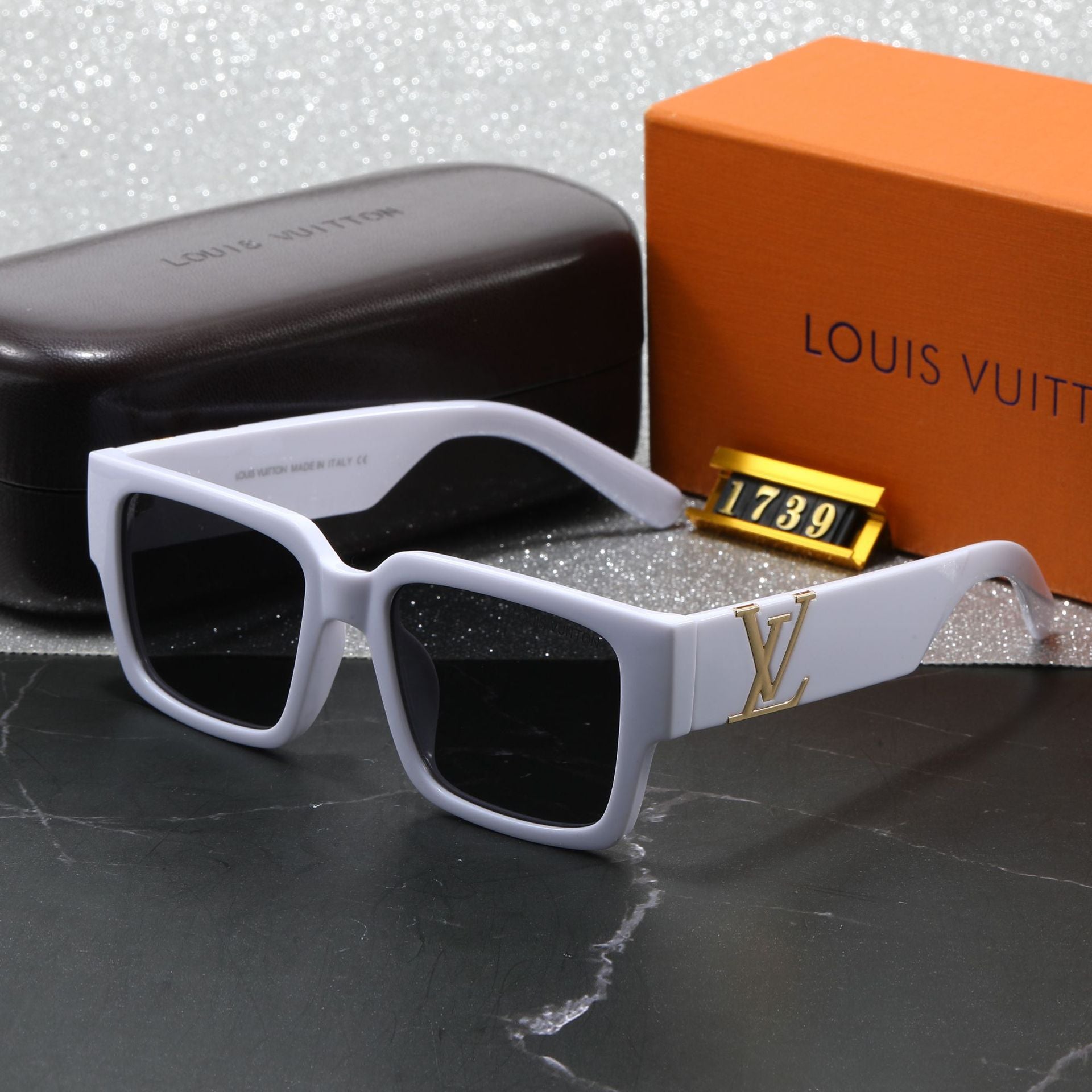 New Fashion Large Frame Square Lens Women's High-end Sunglasses European and American Trend Outdoor Sunshade Wholesale