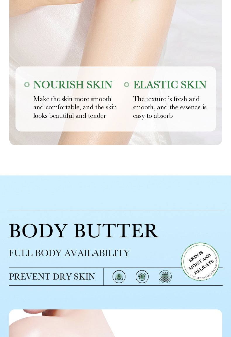 Full English Plant Body Lotion SADOER Avocado Moisturizing Rose Butter Body Lotion  Wholesale