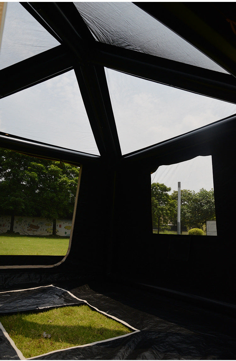 Wholesale Inflatable Tent from Source Factory Middle East Saudi Arabia Tent Black Coating Sunproof Rainproof Automatic Quick Open3*