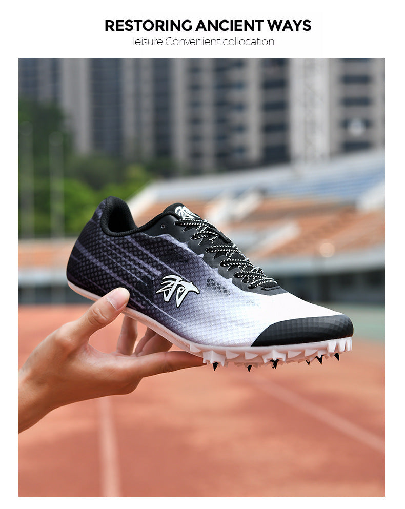 New Track and Field Spikes Men's Full Palm Carbon Plate7Student Physical Education Training Running Shoes for Long Jump and Middle Distance Running for Women