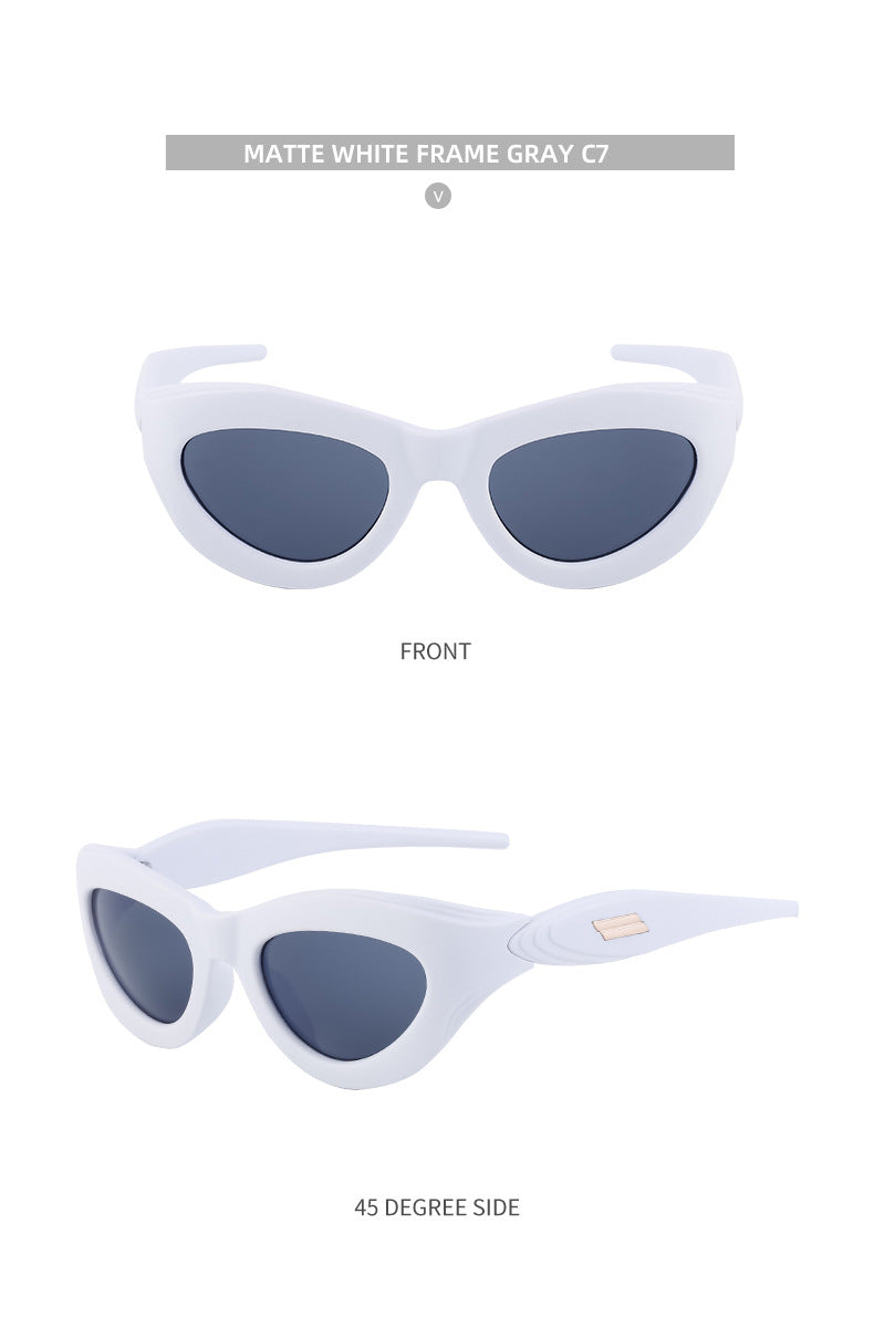 European and American Millennium Y2K Cat Eye Sunglasses Women's Cycling Windproof Sunglasses Women's Glasses Wholesale sunglasses