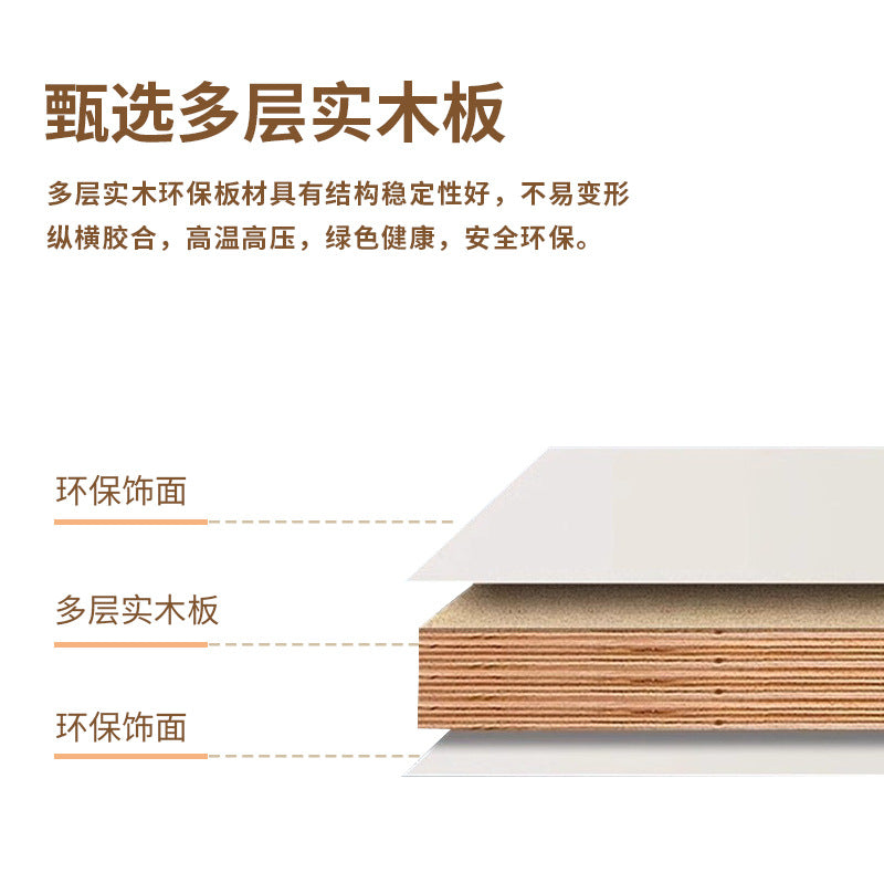 Solid Wood Dressing Table Cream Style Bedroom Modern Simple Makeup Table Chest of Drawers Dressing Table Integrated Cabinet Master Bedroom Bedside Cabinet