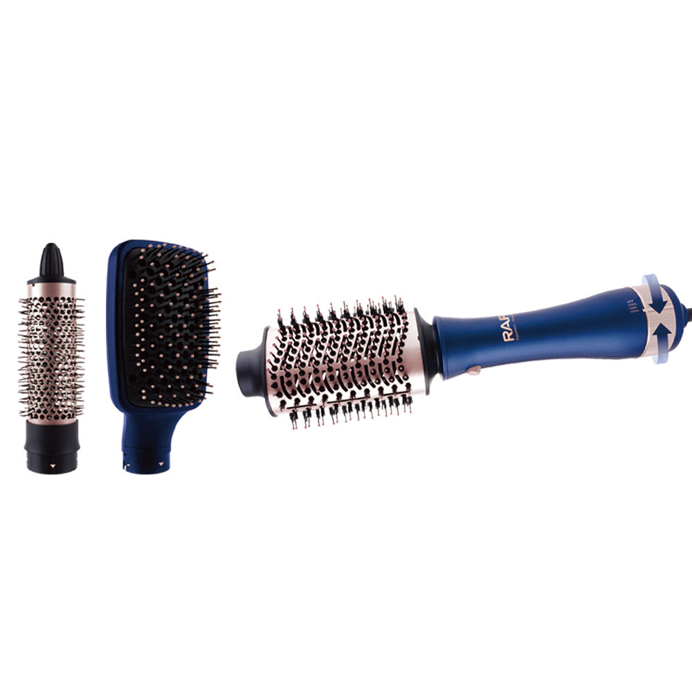 RAF European Standard Curling and Straightening Dual-use Hair Styling 3-in-1 Hot Air Brush with Interchangeable Temperature Modes1200w