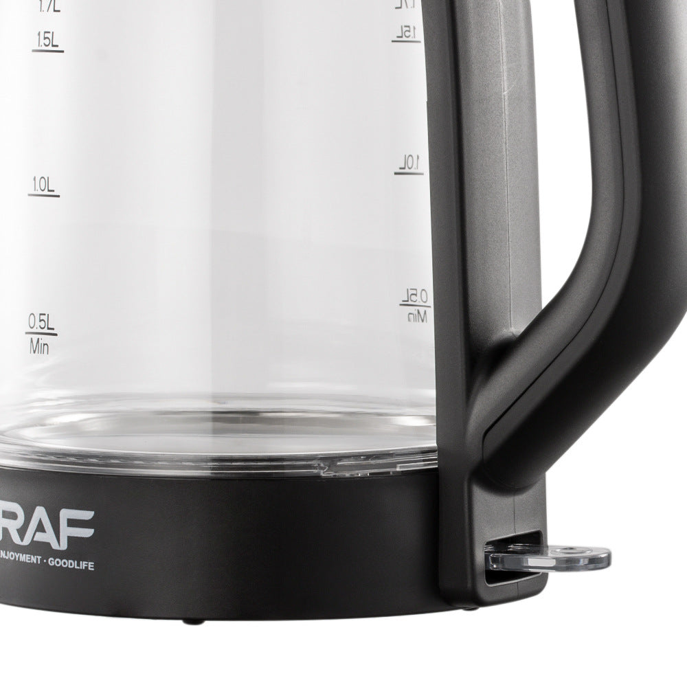 RAF European Standard Electric Kettle Automatic Power-off Glass Electric Kettle Household Kettle Health Care304 Wholesale R.7869