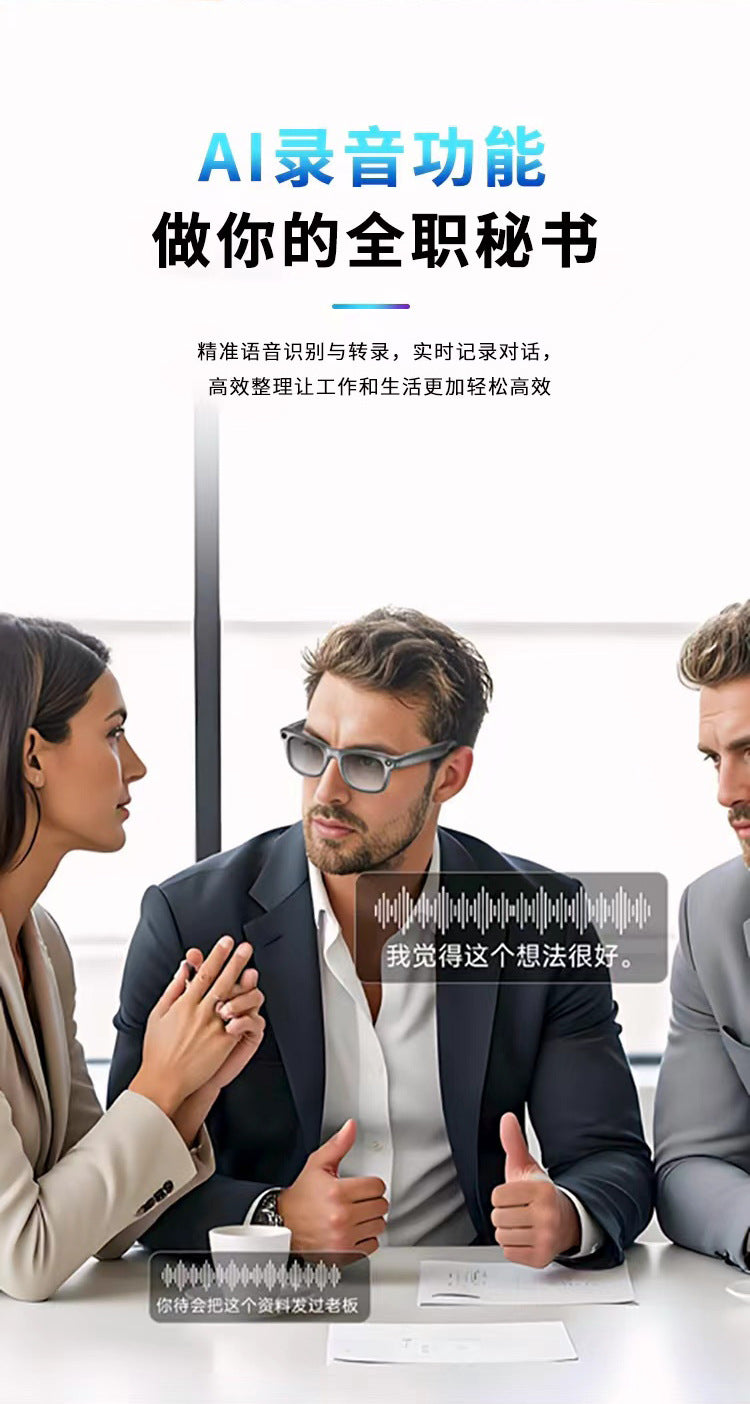 Hot Sale G10Smart Glasses AI Translation AI Intelligent Object Recognition Intelligent Navigation Wearable1080P High Definition Shooting