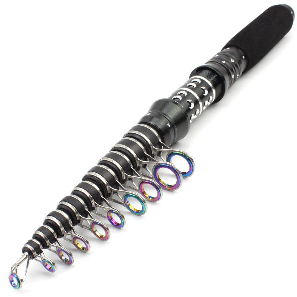 An ultra-short mini sea rod, telescopic lure rod that can be placed in a backpack