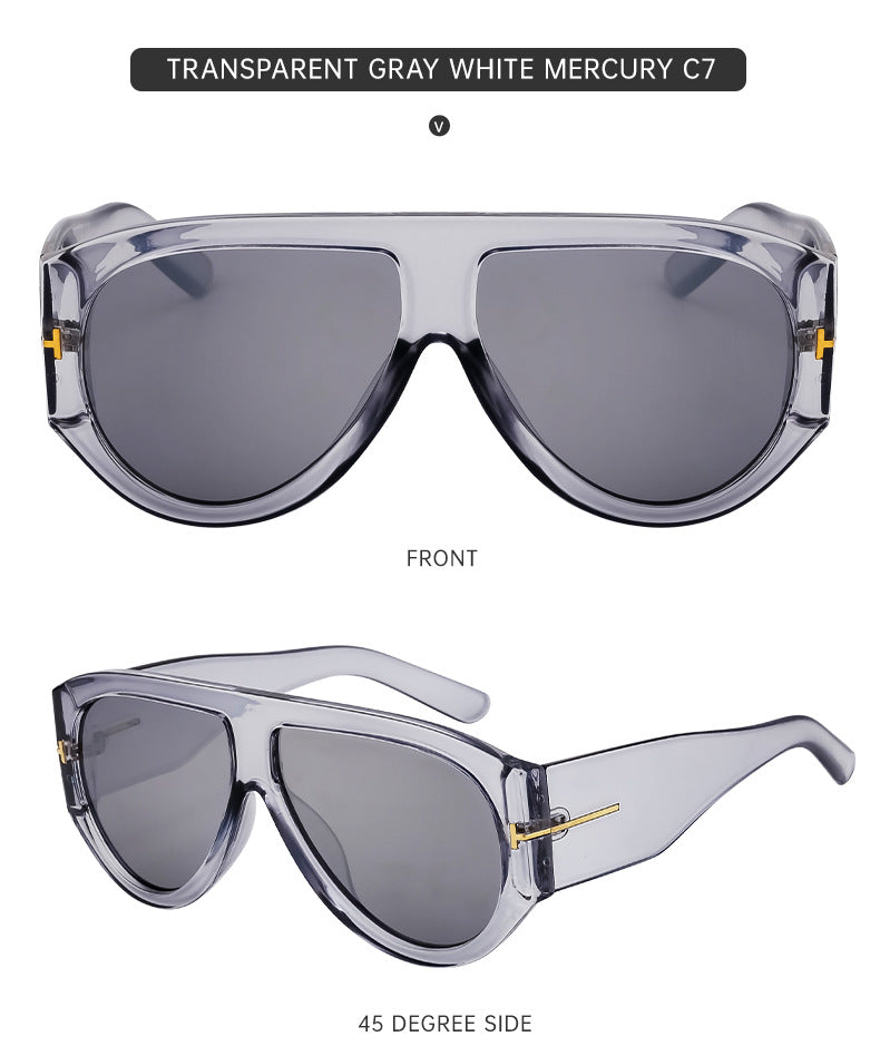 Large Frame Toad Sunglasses for Women Trendy European and American New Fashion Full Frame Sunglasses UV Protection Sun Glasses sunglasses