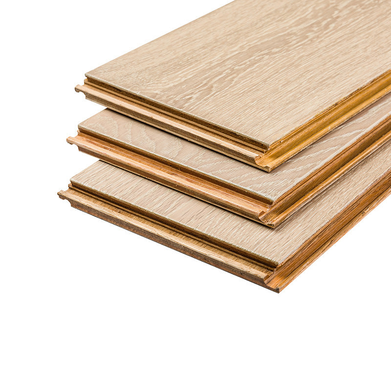 One square meter is also wholesale price Metallic Shiny Texture Sealing Wax Locking Floor Heating Red Oak Multi-layer Solid Wood Flooring