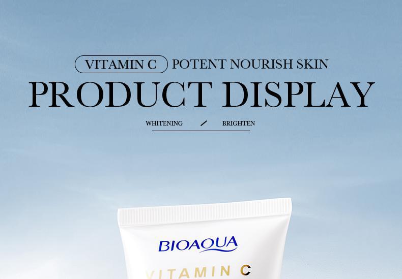 All English Vitamins C Whitening Skin Care Set BIOAOUA Cleansing and Moisturizing Five-Piece Set  Wholesale