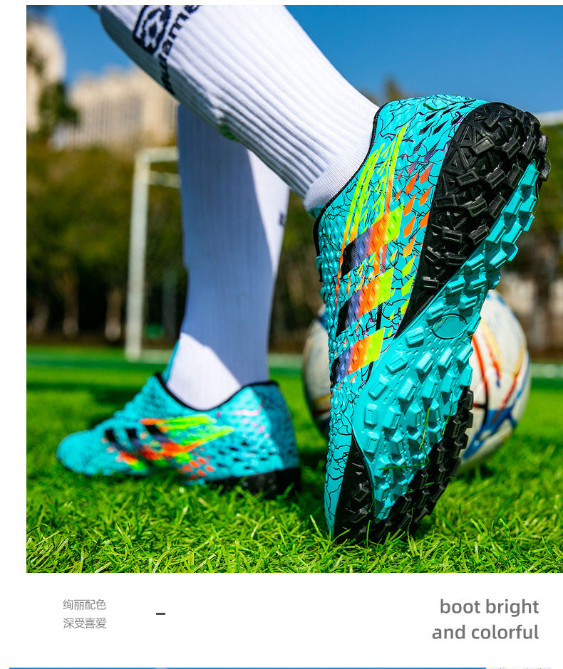 New professional football shoes for men and women AG Spike TF Broken Nail Youth Student Grassland Competition Training Shoes