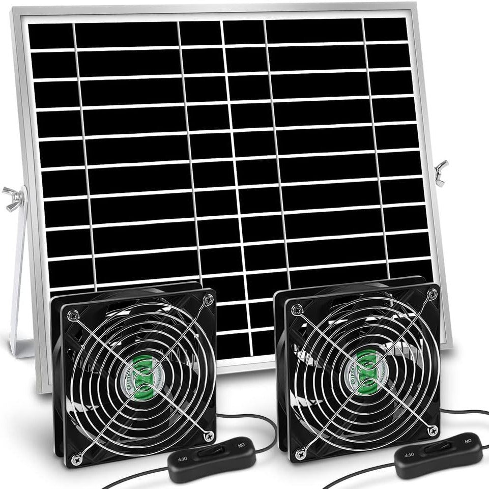 20W Solar Exhaust Fan,Outdoor Solar Fan,Shed,Chicken Coop Pet House