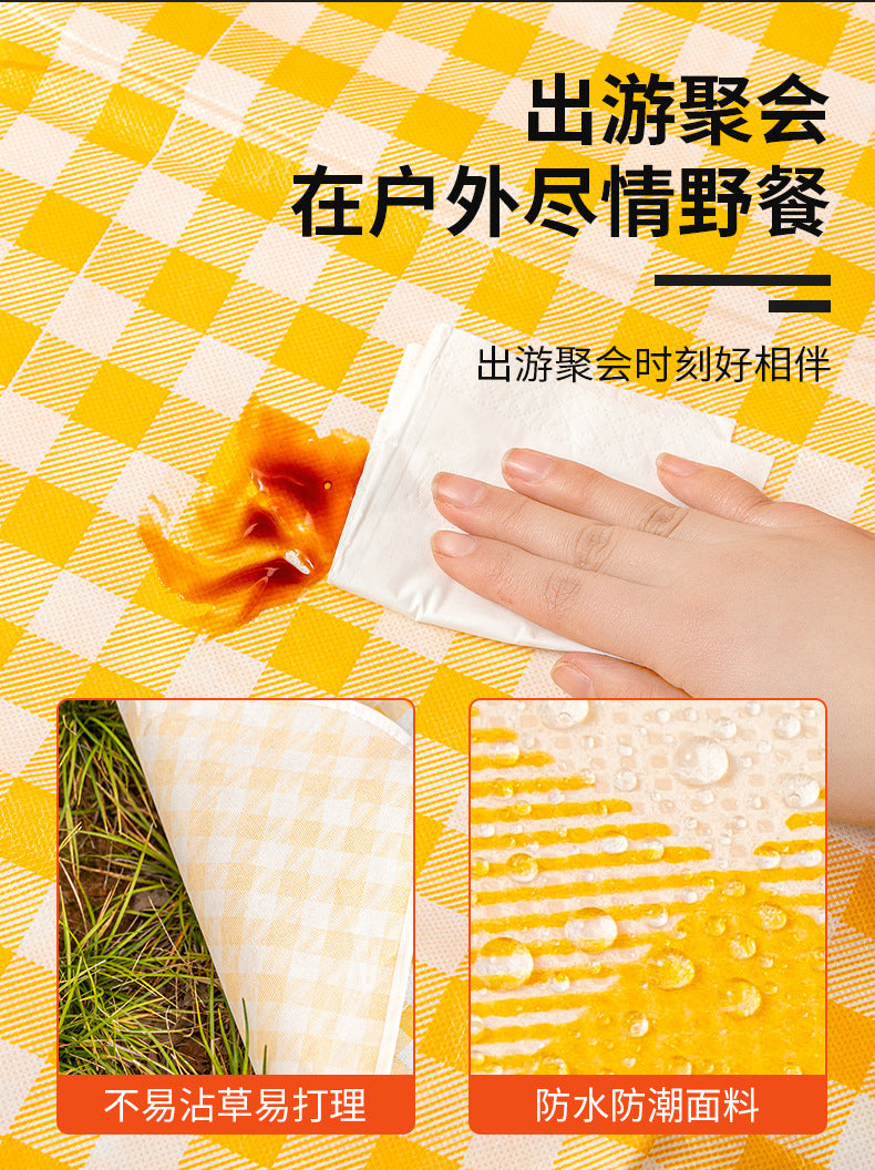 Gaudi Picnic Mat Thickened Outdoor Moisture-Proof Mat for Picnics, Camping, Beach Tent Ground Mat, Spring Outing Cushion, Lawn Mat
