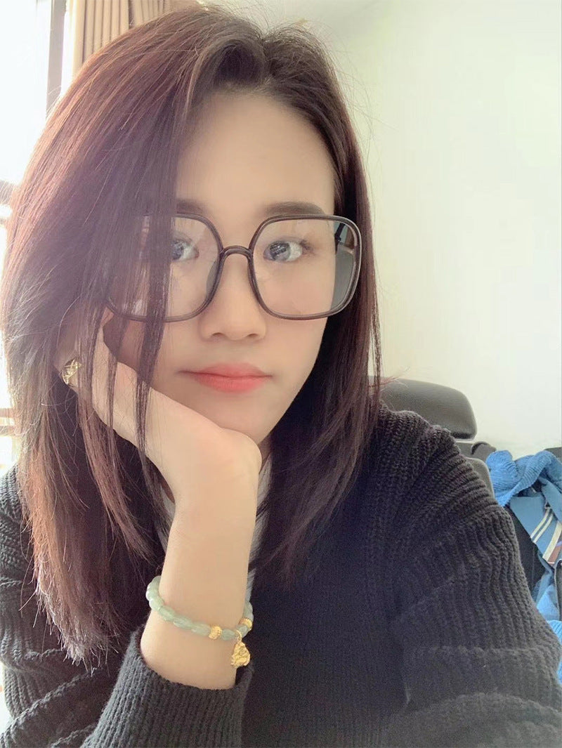 Fashion Large Frame Sunglasses for Women Trendy Zhang Ruonan Same Style Fashion Square Frame Sunglasses for Women Trendy Glasses Wholesale