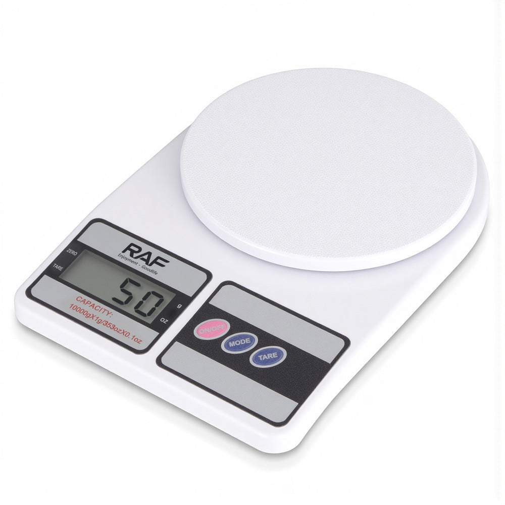 RA  Stainless Steel Kitchen Scale Household LCD Display Multi-Unit Conversion Tare Function Waterproof Auto-Off